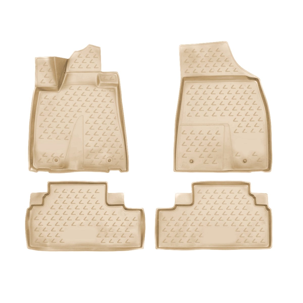 Lexus RX 350 Floor Mats - Omac - Rubber TPE - Beige - '10-'12